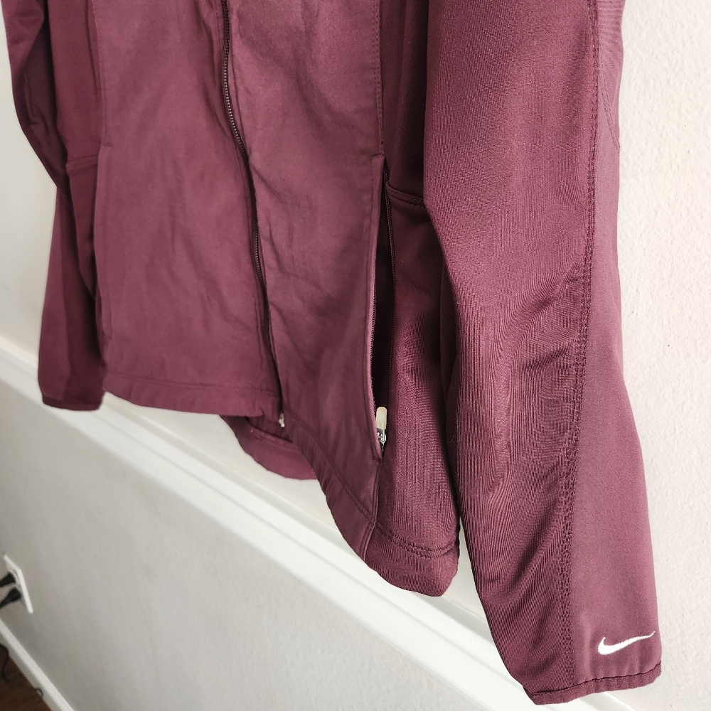 Nike Purple Utility Jacket Zip-Up Ribbed Design - Picture 3 of 7